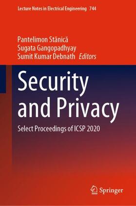 Stanica / Stanica / Debnath |  Security and Privacy | Buch |  Sack Fachmedien