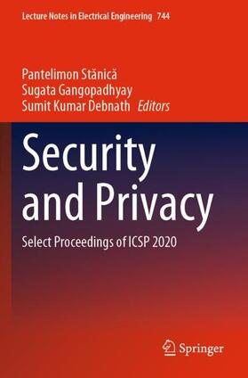 Stanica / Stanica / Debnath |  Security and Privacy | Buch |  Sack Fachmedien