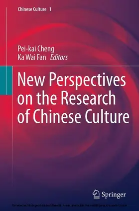 Cheng / Fan |  New Perspectives on the Research of Chinese Culture | eBook | Sack Fachmedien