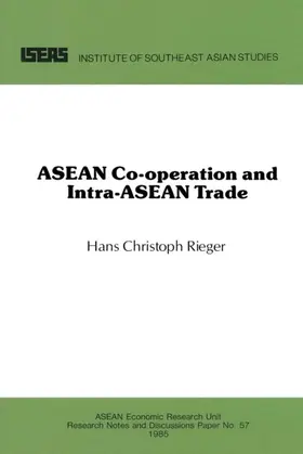 Rieger |  ASEAN Cooperation and Intra-ASEAN Trade | eBook | Sack Fachmedien