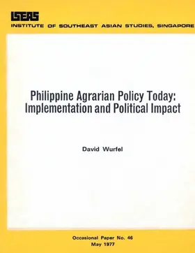 Wurfel |  Philippine Agrarian Policy Today | eBook | Sack Fachmedien