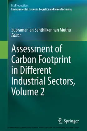 Muthu |  Assessment of Carbon Footprint in Different Industrial Sectors, Volume 2 | eBook | Sack Fachmedien