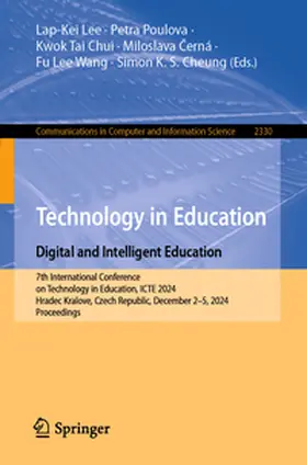 Lee / Poulova / Chui |  Technology in Education. Digital and Intelligent Education | eBook | Sack Fachmedien