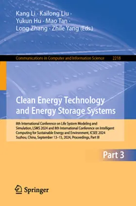 Li / Liu / Hu |  Clean Energy Technology and Energy Storage Systems | eBook | Sack Fachmedien