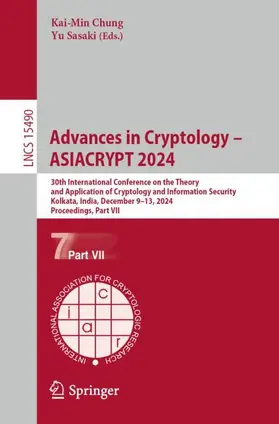 Sasaki / Chung |  Advances in Cryptology - ASIACRYPT 2024 | Buch |  Sack Fachmedien