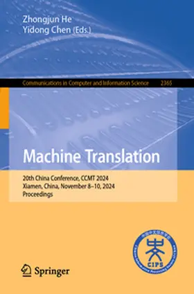 He / Chen | Machine Translation | E-Book | sack.de