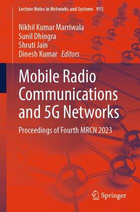 Marriwala / Kumar / Dhingra |  Mobile Radio Communications and 5G Networks | Buch |  Sack Fachmedien