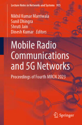 Marriwala / Dhingra / Jain |  Mobile Radio Communications and 5G Networks | eBook | Sack Fachmedien