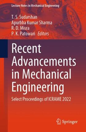 Sudarshan / Patowari / Sharma |  Recent Advancements in Mechanical Engineering | Buch |  Sack Fachmedien