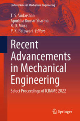 Sudarshan / Sharma / Misra |  Recent Advancements in Mechanical Engineering | eBook | Sack Fachmedien