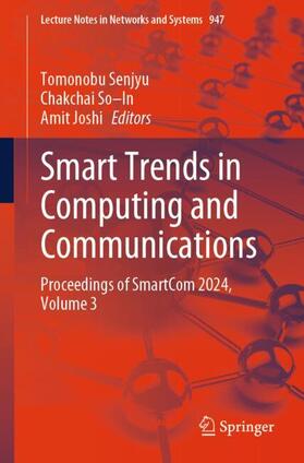 Senjyu / Joshi / So–In |  Smart Trends in Computing and Communications | Buch |  Sack Fachmedien