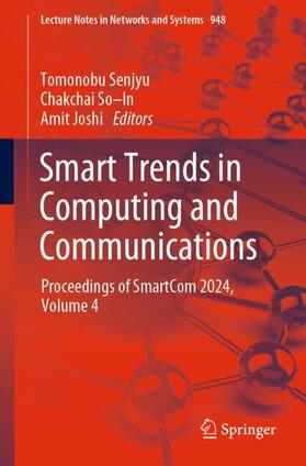 Senjyu / Joshi / So–In |  Smart Trends in Computing and Communications | Buch |  Sack Fachmedien