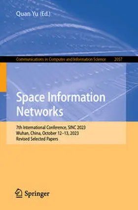 Yu |  Space Information Networks | eBook | Sack Fachmedien