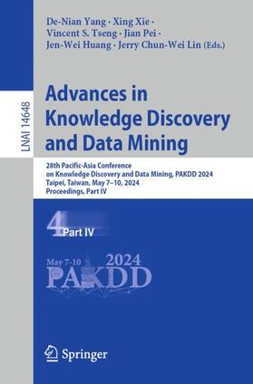 Yang / Xie / Lin |  Advances in Knowledge Discovery and Data Mining | Buch |  Sack Fachmedien
