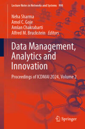 Sharma / Goje / Chakrabarti |  Data Management, Analytics and Innovation | eBook | Sack Fachmedien