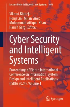 Bhateja / Lin / Garg |  Cyber Security and Intelligent Systems | Buch |  Sack Fachmedien