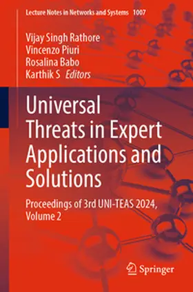 Rathore / S / Piuri |  Universal Threats in Expert Applications and Solutions | Buch |  Sack Fachmedien