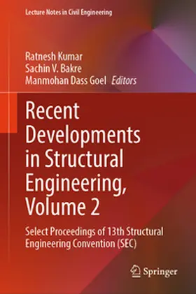 Kumar / Bakre / Goel |  Recent Developments in Structural Engineering, Volume 2 | eBook | Sack Fachmedien