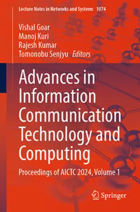 Goar / Kuri / Kumar |  Advances in Information Communication Technology and Computing | eBook | Sack Fachmedien