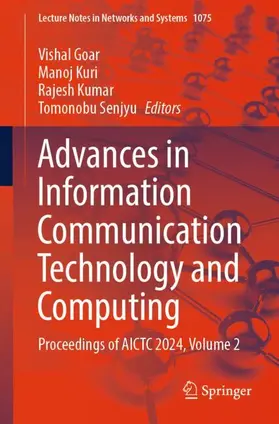 Goar / Senjyu / Kuri |  Advances in Information Communication Technology and Computing | Buch |  Sack Fachmedien