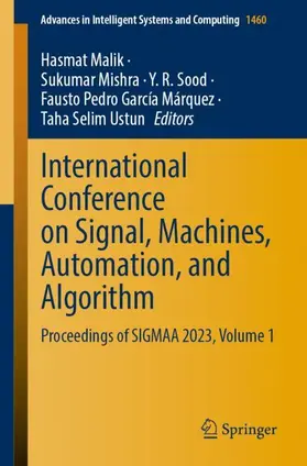 Malik / Mishra / Ustun |  International Conference on Signal, Machines, Automation, and Algorithm | Buch |  Sack Fachmedien