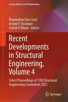 Goel / Khatri / Vyvahare |  Recent Developments in Structural Engineering, Volume 4 | Buch |  Sack Fachmedien