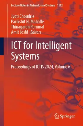 Choudrie / Joshi / Mahalle |  ICT for Intelligent Systems | Buch |  Sack Fachmedien