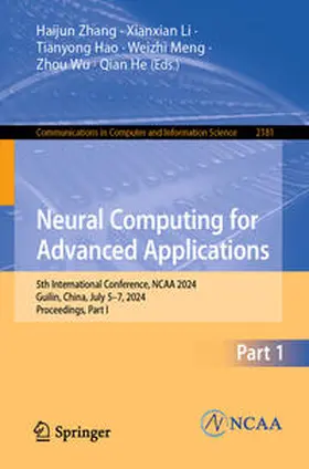 Zhang / Li / Hao |  Neural Computing for Advanced Applications | eBook | Sack Fachmedien