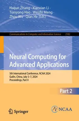 Zhang / Li / He |  Neural Computing for Advanced Applications | Buch |  Sack Fachmedien