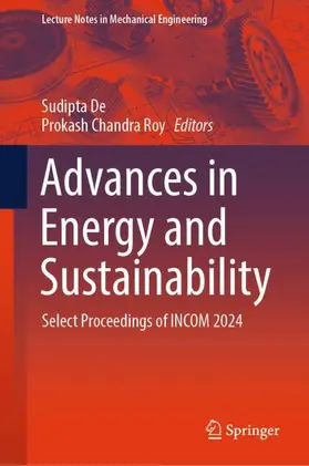 Roy / De |  Advances in Energy and Sustainability | Buch |  Sack Fachmedien