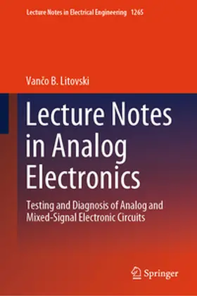 Litovski |  Lecture Notes in Analog Electronics | eBook | Sack Fachmedien