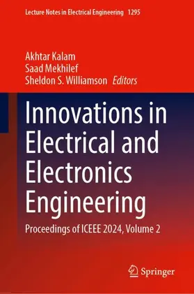 Kalam / Mekhilef / Williamson |  Innovations in Electrical and Electronics Engineering | Buch |  Sack Fachmedien