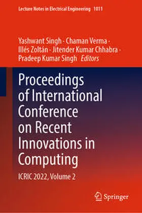 Singh / Verma / Zoltán |  Proceedings of International Conference on Recent Innovations in Computing | eBook | Sack Fachmedien