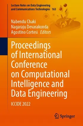 Chaki / Cortesi / Devarakonda |  Proceedings of International Conference on Computational Intelligence and Data Engineering | Buch |  Sack Fachmedien