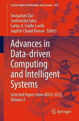 Das / Bansal / Saha |  Advances in Data-driven Computing and Intelligent Systems | Buch |  Sack Fachmedien