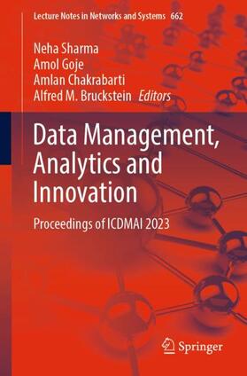 Sharma / Bruckstein / Goje |  Data Management, Analytics and Innovation | Buch |  Sack Fachmedien