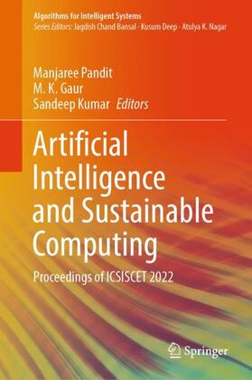 Pandit / Kumar / Gaur |  Artificial Intelligence and Sustainable Computing | Buch |  Sack Fachmedien