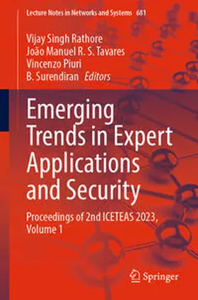 Rathore / Tavares / Piuri |  Emerging Trends in Expert Applications and Security | eBook | Sack Fachmedien