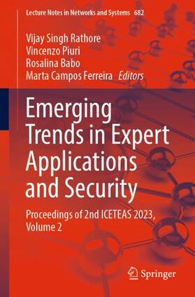 Rathore / Ferreira / Piuri |  Emerging Trends in Expert Applications and Security | Buch |  Sack Fachmedien
