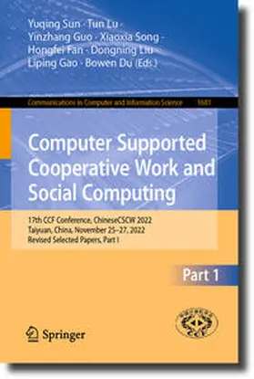 Sun / Lu / Guo |  Computer Supported Cooperative Work and Social Computing | eBook | Sack Fachmedien