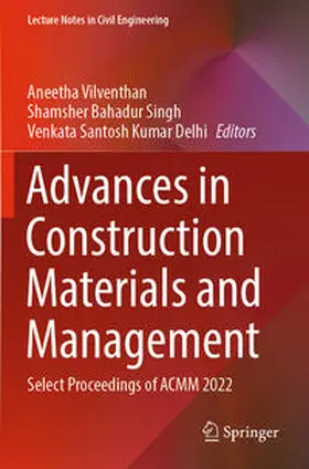 Vilventhan / Delhi / Singh |  Advances in Construction Materials and Management | Buch |  Sack Fachmedien