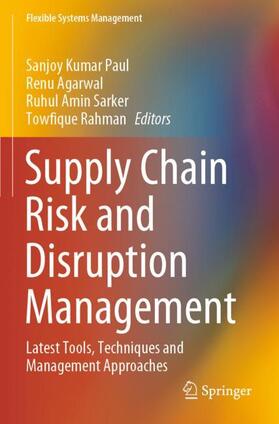 Paul / Rahman / Agarwal |  Supply Chain Risk and Disruption Management | Buch |  Sack Fachmedien