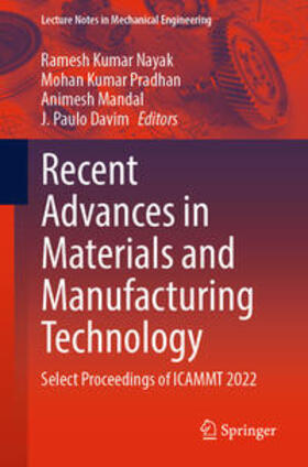Nayak / Pradhan / Mandal |  Recent Advances in Materials and Manufacturing Technology | eBook | Sack Fachmedien