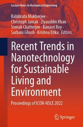 Mukherjee / Janiak / Khan |  Recent Trends in Nanotechnology for Sustainable Living and Environment | Buch |  Sack Fachmedien