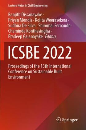 Dissanayake / Mendis / Weerasekera |  ICSBE 2022 | Buch |  Sack Fachmedien