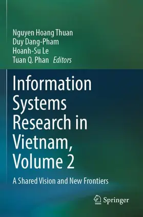 Thuan / Phan / Dang-Pham |  Information Systems Research in Vietnam, Volume 2 | Buch |  Sack Fachmedien