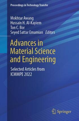 Awang / Emamian / Al-Kayiem |  Advances in Material Science and Engineering | Buch |  Sack Fachmedien