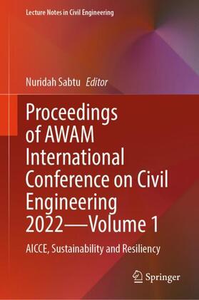 Sabtu |  Proceedings of AWAM International Conference on Civil Engineering 2022¿Volume 1 | Buch |  Sack Fachmedien