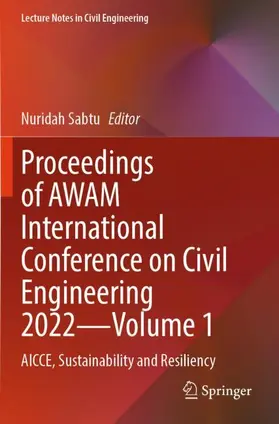 Sabtu |  Proceedings of AWAM International Conference on Civil Engineering 2022-Volume 1 | Buch |  Sack Fachmedien