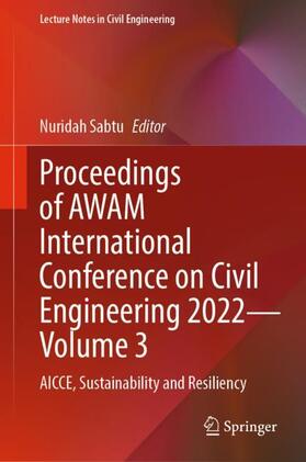 Sabtu |  Proceedings of AWAM International Conference on Civil Engineering 2022 - Volume 3 | Buch |  Sack Fachmedien